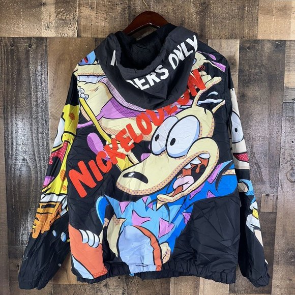 Members Only x Nickelodeon Puffer Jacket Medium  Rugrats SpongeBob n Stimpy - Picture 2 of 10